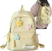 [Generic] School Bag | Cute Girl Bookbag with Plush Ornaments,Lightweight Campus Backpack, Casual Daypack for Middle High School Student