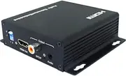 HA03 Pro2 HDMI Audio Inserter Extractor 18Gbps Embedder 4K@60Hz 4:4:4 Dip Switch Changes Audio Output to 2.1 or 5.1 Channel, Support Uncompressed Audio Pcm, Dolby, DTS