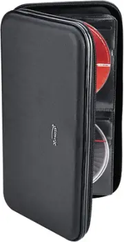 CD DVD Case, 72 Capacity Heavy Duty Wallet, DVD Case Holder for Car, Hard She...