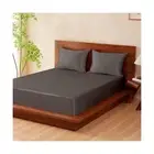 THXSILK 100% Mulberry Silk Bed Sheet Set - 3pcs Pure Silk Sheet Set - 16" Dee...