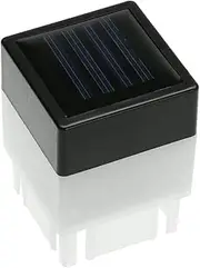 AWAkingdemi Solar Power Fence Post Pool LED Square Light for Garden Lamp White