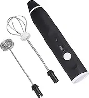 iplusmile 1Pc Rechargeable Whisk Milk Foamer Egg Whisk Handheld Mixer Level Speed Portable Charging Kitchen Tool for Latte and Baking Black