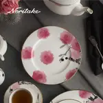 【NORITAKE】紅纓花瓣-金邊圓盤23.4CM(骨瓷)