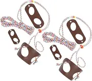 VILLFUL 2pcs Gecko Leash for Reptiles Lightweight Outdoor Traction Belt Comfortable and Breathable Pet Harness for Lizards and Reptiles