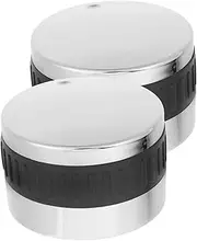 Abaodam 2pcs Gas Cooktop Knobs with Smooth Surface for BBQ Grills Ergonomic Control Design for Fire Pit Table Camping Stoves Shape