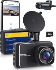 Dash Cam, Dashcam Front and Rear Cameras, 4K+2.5K Full HD Dash Camera for Cars,