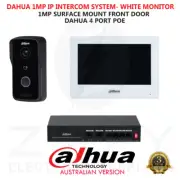 Dahua HD IP Intercom Kit with Single 7" Screen White,1MP S/M Doorstation, POE