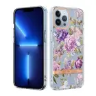 For iPhone 15 14 Plus 13 12 11 Pro Max Flower Clear Case Shockproof Slim Cover