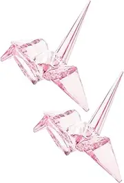 Gogogmee 3D Acrylic Origami Crane Model Geometric Paper Bird Figurine Unique Decorative Piece