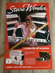 VINTAGE POSTER: STEVIE WONDER A Man For All Seasons (Original InStore 1984)