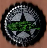 USA Plastic Lined Beer Crown Bottle Cap: Dark Horse Brewing (small logo)