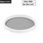 360° Rotation Round Turntable Lazy Susan Pantry Storage Organizer Tray White