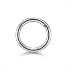 1PC 12G-20G Septum Piercing Surgical Steel Clicker Hinged Segment Ring Goth Nose