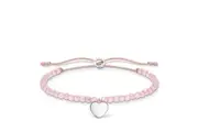 Thomas Sabo Charm Club - Heart with Rose Quartz Silver Bracelet