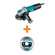 Makita 7.5 Amp Corded 4.5 in. X-LOCK AC/DC Switch Angle Grinder with 4.5 in. and