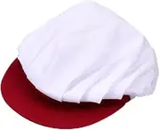 [VALICLUD] Work Hat Girl Hat Hair Net for Chef Baker Cap Beanie Scrub Bonnet Women para Sweatband Cap Inflatable Net Beret Shower Bonnet Red
