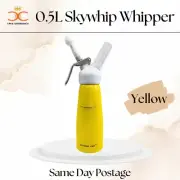 SKYWHIP Cream Pure Chargers Whipped Cream Whipper Dispenser 500ml - Yellow