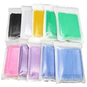 Disposable Eyelash Extension Micro Brush Applicator Make up Mascara Swab 100Pcs