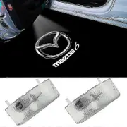 2pcs Mazda 6 Special Led Laser Projector Light Logo Door Light Floor Lamp C Style - Welcome Lights for Mazad 04-15