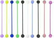 20 pcs Reusable Silicone Magnetic Cable Ties/Magnetic Twist Ties for Bundling