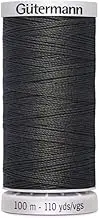 Gütermann Extra Strong Sewing Thread Polyester 100 m Sewing Machine Yarn Universal Tear-Resistant UV Resistant Dark Grey