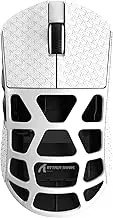 ATTACK SHARK R3 46g Superlight Magnesium Alloy Wireless Gaming Mouse, BT/2.4G/Wired Computer Mouse, 8KHz Polling Rate, PAW3395 26K DPI Sensor Programmable Mice Griptape for PC/Laptop/Mac (White)