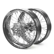 SM Pro Platinum Suzuki DR650SE 06-21 Silver/Silver Cushed Motard Wheel Set