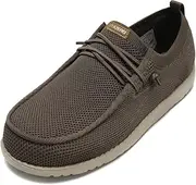 1TAZERO Wide Shoes for Men Slip on - Wide Width Walking Shoes Casual Loafers Comfortable Orthopedic Shoes for Men with Arch Support for Plantar Fasciitis