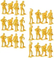 WHAMVOX Detailed Micro Landscape Workers Models 45pcs Engineering Men Model Toy Realistic Scene Layout Props for Boys and Girls Educational Play