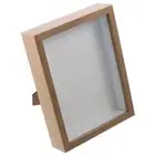 Natral Wood Black Shadow Box Frame Display Case Flora Ticket Crafts