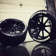Tire Lettering fits MICHELIN permanent Stickers 14"-24" 8xpcs Kit 1.25"universal