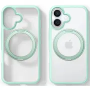 Torras iPhone 16 (6.1") Ostand R Fusion Spin Case - Light Green All in One: Magnetic / Stand / Ring Holder - 360 Spin [X00FX1871]