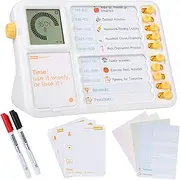BEAVERLAB Task Timer, Planning Board with Visual Timer for Kids, Daily Chore Board-Checklist [Intuitive Assistive Tech] for ADHD, Autism Increase Self-Regulation, Silence Timer for Classroom Home