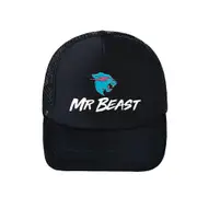 Sjkdxv Gifts Hat Mr Beast Lightning Cat Baseball Cap Mesh Breathable Adjustable Sun Visor Trucker Cap for Men Women 1
