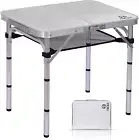 Card Table, Folding Picnic Table, Small Table, Adjustable Height Folding Table,