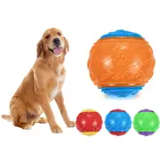6.5CM Squeaky Dog Ball Vibrant Color Squeaky Rubber Balls High Bouncy Dog Ball for Interactive Playing