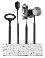 [Maxwell & Williams] Cocktail & Co Royce Bar Tool Set 4 Pieces Gift Boxed in Black/Terrazzo