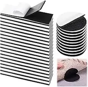 30 Pcs Self Adhesive Hook and Loop Fastener Strips Multi-Pack, 20 Sets Strong Hold Reusable Sticky Back Tape Strips 10 x 3cm & 10 Pairs Round Dots 5cm for Home Organization Wall Mounting DIY Projects