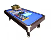 8FT Pool Table Billiards Snooker Table 25mm Table Top Ball Return with Full Accessories