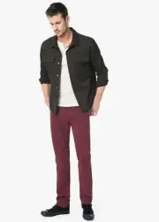 Joe's 'The Brixton' Straight and Narrow Stretch Pants Maroon Men's 30