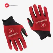 Castelli CW 6.1 Unlimited Long Finger Cycling Gloves : POMPEIAN RED