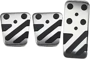 Stainless Steel Car Foot Pedals Compatible For Mitsubishi Mirage Space Star Attrage Mirage G4 2013~2022 Accelerator Brake No Drilling Pedal(3 pcs)
