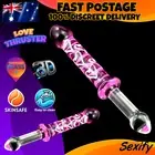 Crystal Heart Glass Dildo Thruster Dong Anal Plug Beads Butt Plug Adult Sex Toy