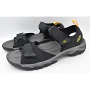 Keen Mens Size 12 Targhee III Open Toe H2 Black Yellow Shoes Sandals