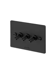 Buster + Punch V2 3 Gang Switch in Black