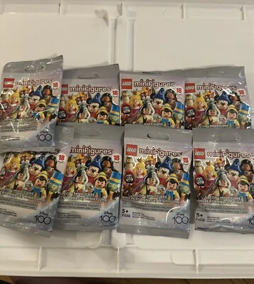 LEGO Minifigures Disney 100 (71038) Bundle Of 8 New, Sealed Minifigs