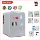 Portable 6 Can Diet Coke Mini Fridge with AC/DC Power for On-the-Go Cooling