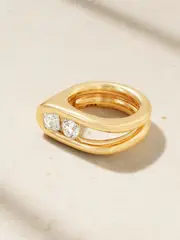 [Uniform Object] Uniform Object - Impact 18-karat Gold Diamond Ring - 7 7 Gold