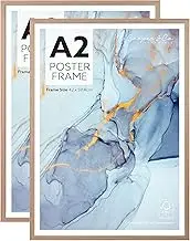 Cooper & Co. Homewares A2 Poster Photo Frames Set of 2, Oak