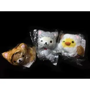 Rilakkuma☃日本正版SAN-X拉拉熊懶熊小雞變裝偽裝貓咪裝公仔布偶娃娃毛絨絨坐墊椅墊子觸控手機套手機袋保護殼懶妹